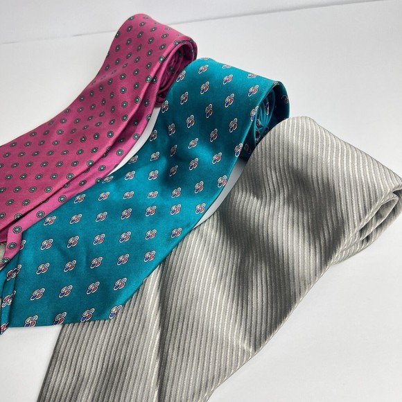 Christian Dior & Mark Pendleton Lot of 3 Vintage  Mens Tie 100% Silk Made In USA - Picture 2 of 6